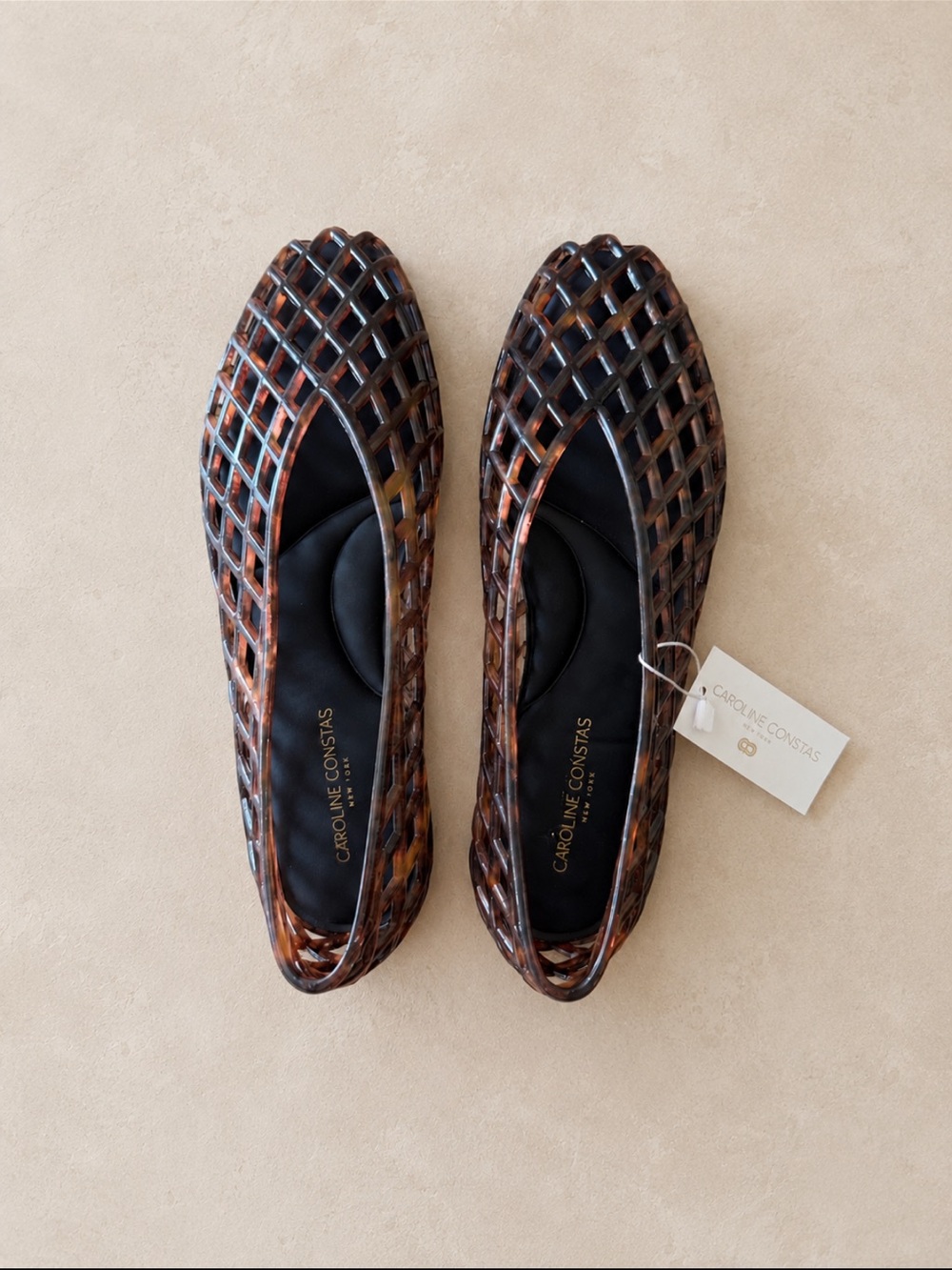Caroline Constas jelly flats